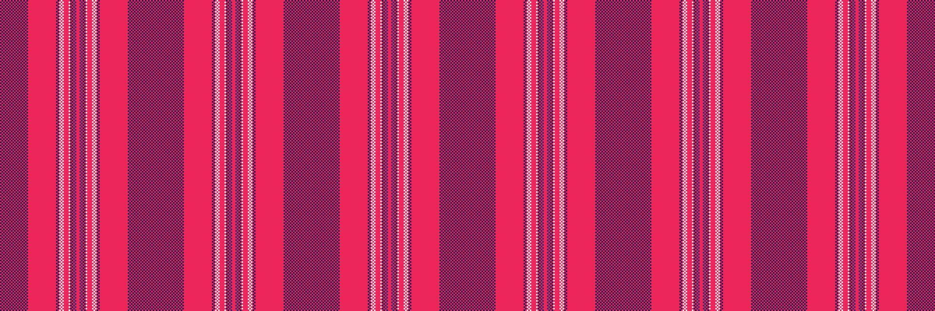 Serry pattern texture background, canvas lines fabric seamless. Varriage textile stripe vertical in red and blue colors. vector