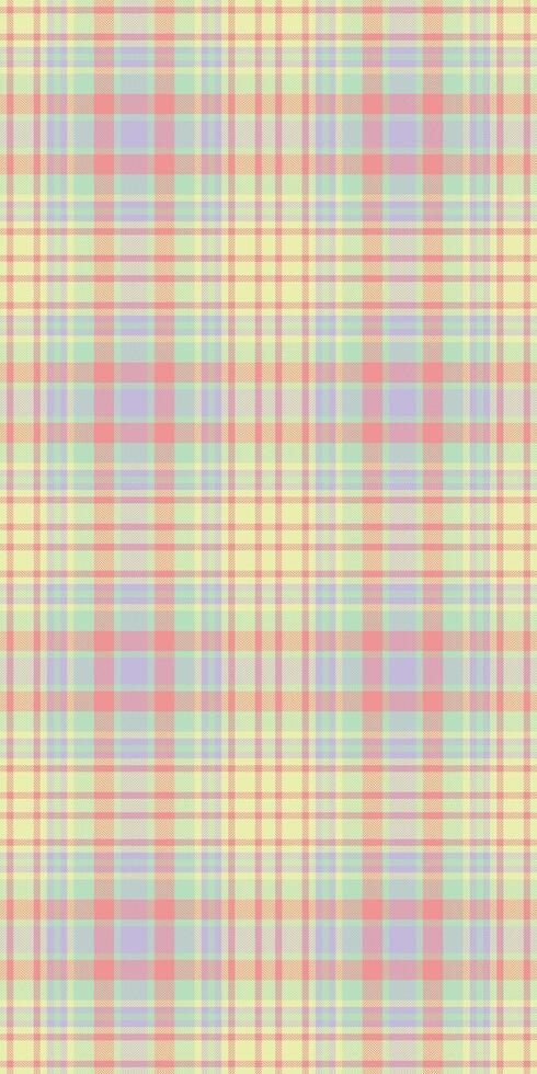 Pastel plaid pattern, perfect for backgrounds, textiles, and springsummer designs. Subtle yet cheerful, this repeating texture evokes feelings of warmth and gentleness. vector