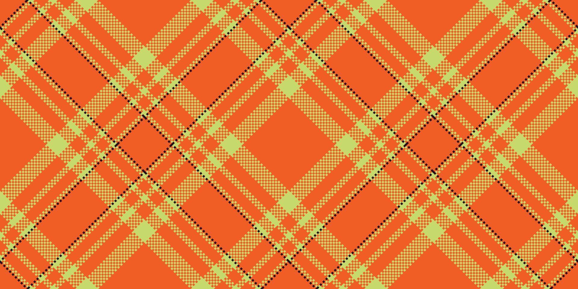 Vibrant plaid pattern with intersecting lines. A warm, retro texture, perfect for backgrounds, textiles, or digital design projects requiring a traditional touch. vector