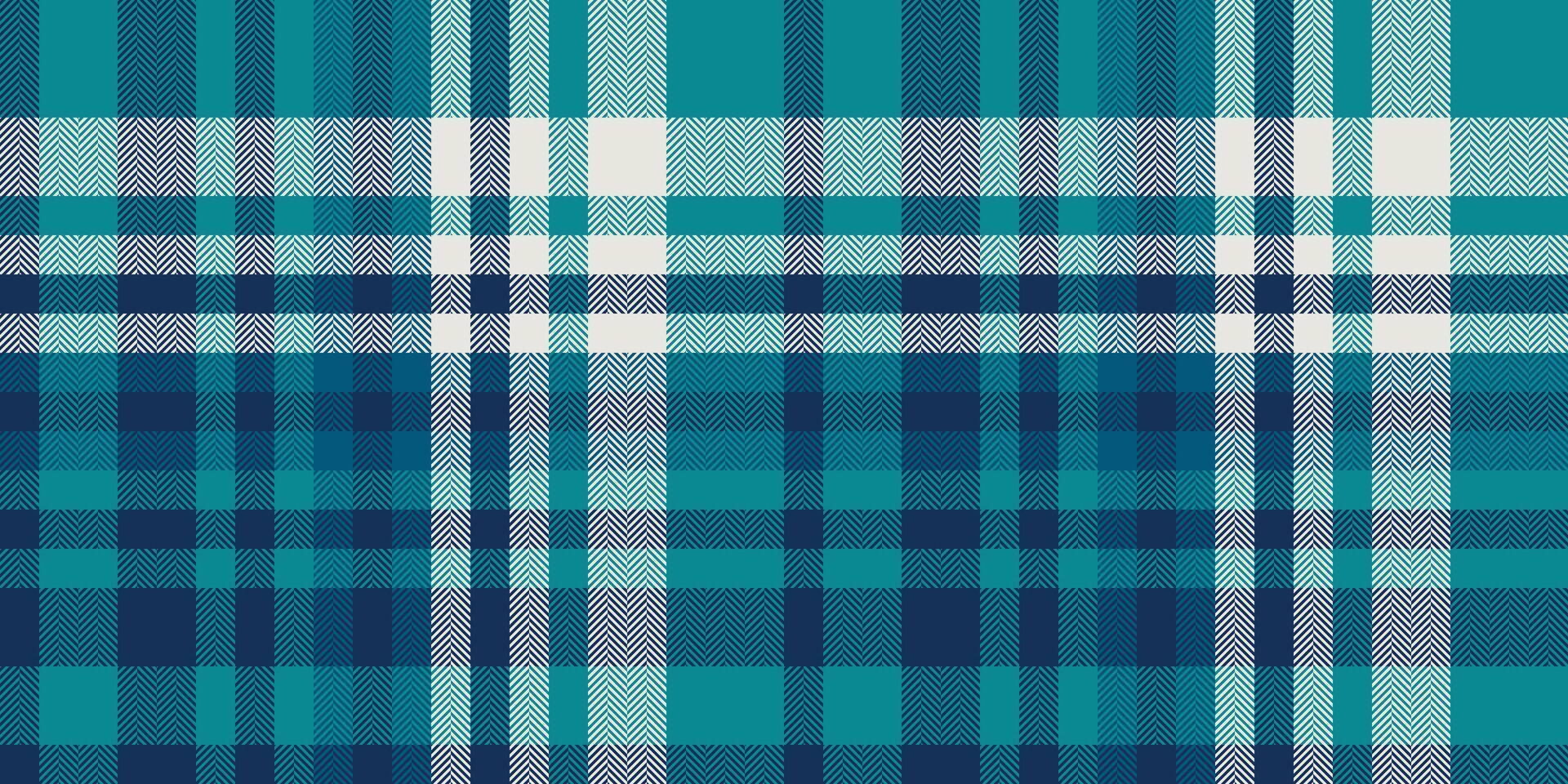 Vibrant teal and navy plaid textile pattern. Perfect for fashion, home decor, or website backgrounds. vector