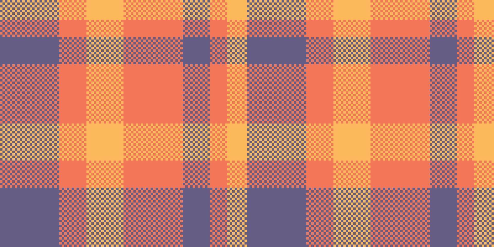 Warm plaid pattern with woven texture in harmonious colors. Classic design, perfect for backgrounds, textiles, or graphic overlays adding a cozy feel. vector