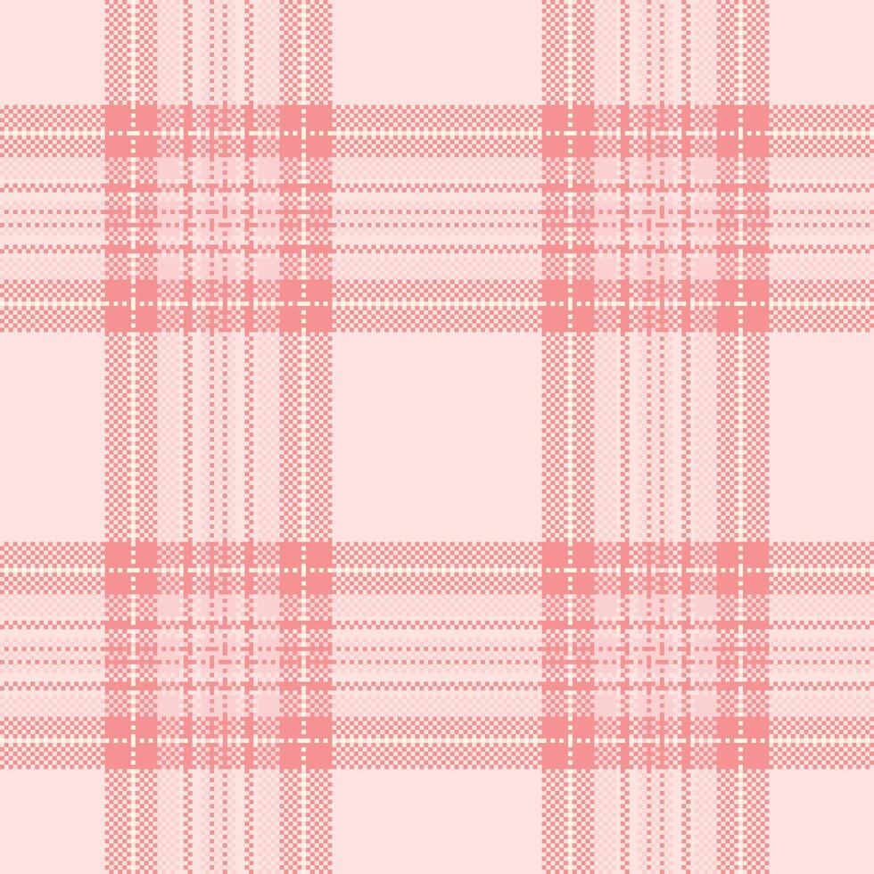 Delicate pink plaid pattern, perfect for textile designs, wallpaper, or website backgrounds. Subtle texture and soft color create a calming, feminine aesthetic. vector