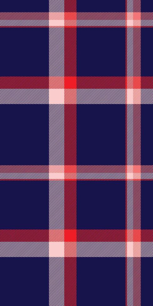 Vibrant navy, red pink plaid pattern. Perfect for textile design, fashion, or website backgrounds. vector