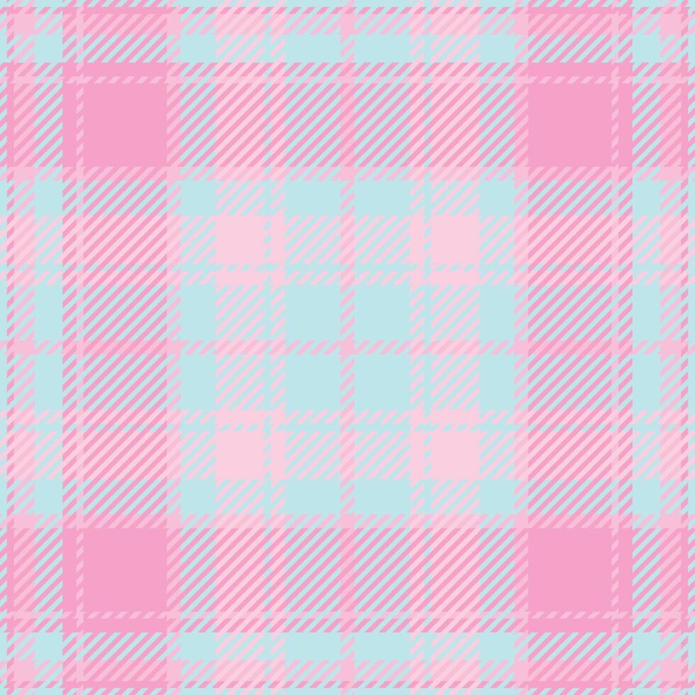 Sweet pastel pink and blue plaid pattern. Perfect for textiles, websites, or stationery design. This soft, gentle texture evokes feelings of calm and femininity. vector