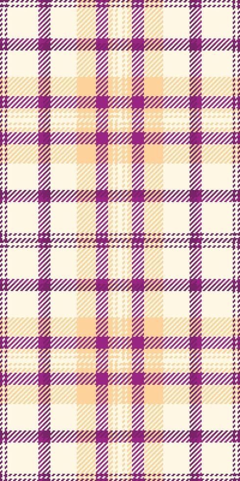Elegant cream and purple plaid pattern. Perfect for textile design, fashion, websites, or autumnal themed projects. This subtle yet stylish texture evokes warmth and sophistication. vector