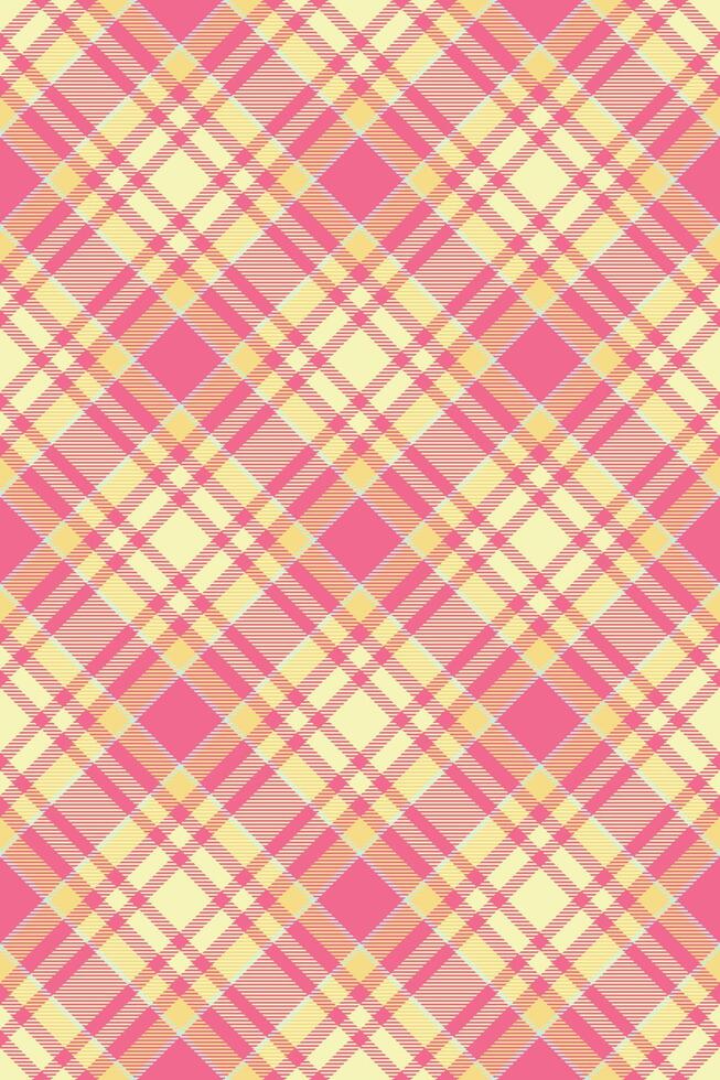 Xmas fabric pattern texture, trim check background . Preppy plaid textile tartan seamless in light and red colors. vector