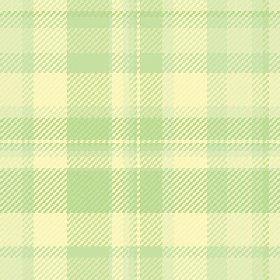 Subtle plaid pattern in soft green and yellow hues. Perfect for backgrounds, textiles, or adding a gentle, classic touch to your design projects. vector