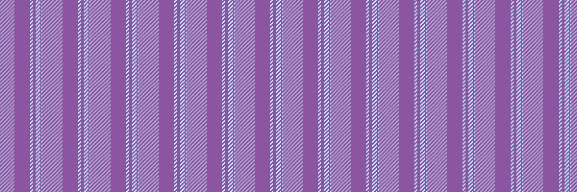 Lavender seamless fabric textile, quiet vertical stripe texture. Artistic lines pattern background in purple and indigo colors. vector