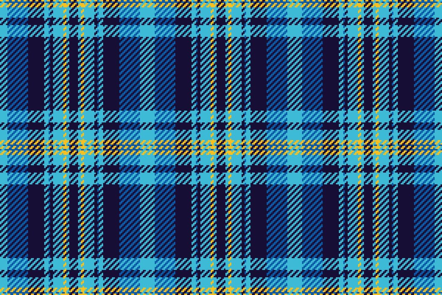Vibrant blue and gold plaid pattern. Perfect for textile design, fashion, or website backgrounds. This seamless texture evokes feelings of warmth and style. vector