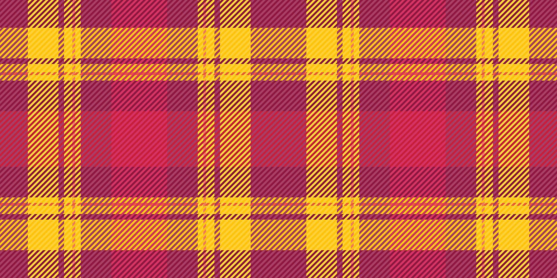 Vibrant red and gold plaid pattern. Perfect for textile designs, fallthemed projects, or adding a touch of autumnal warmth to any design. vector