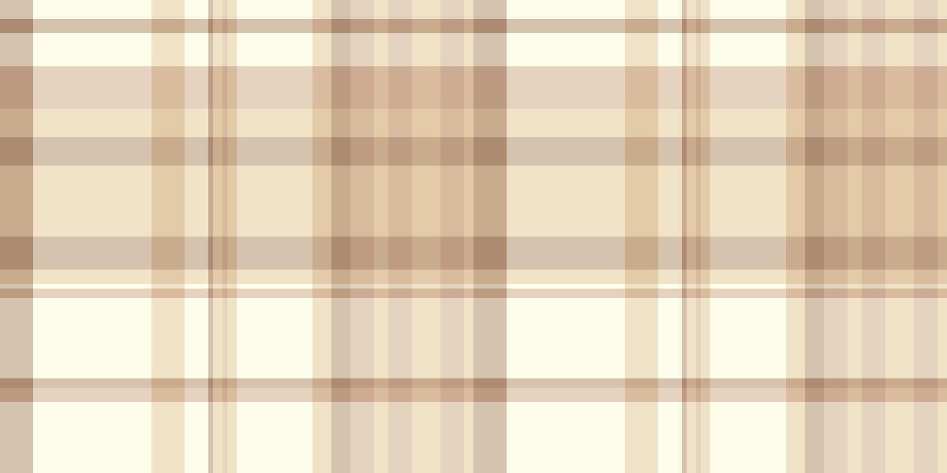 Subtle beige and brown plaid pattern. Perfect for backgrounds, textile designs, or website textures. Evokes feelings of warmth, calmness, and understated elegance. vector