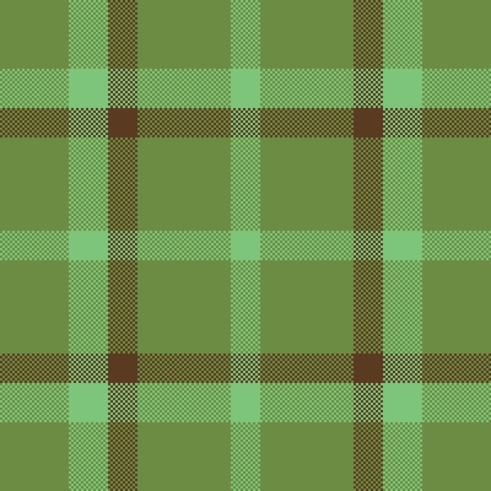 Classic plaid pattern with green hues. Versatile textile design for backgrounds, apparel, or digital projects. Timeless, rustic, and natureinspired aesthetic. vector