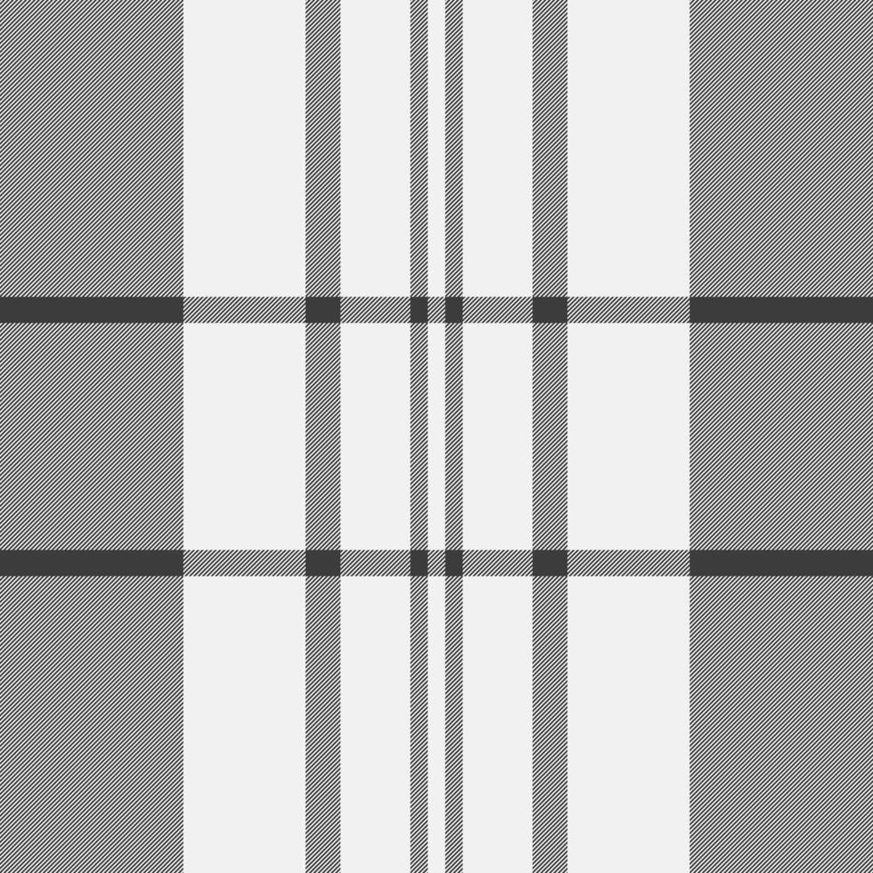 Classic plaid pattern in grayscale. Timeless, versatile design for fashion, textile, and background applications. Use for print, web, or modern design projects. vector