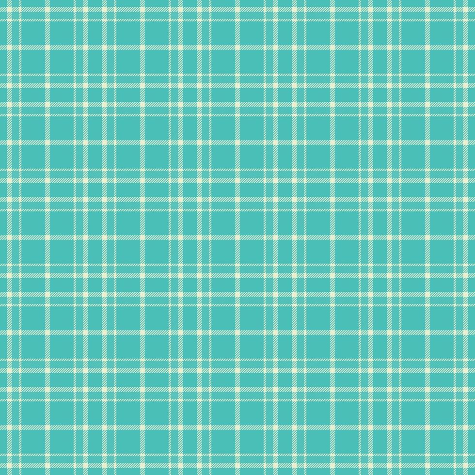 Aqua and cream plaid pattern. Versatile textile design, perfect for backgrounds, apparel, or graphic elements. A classic and calming texture. vector