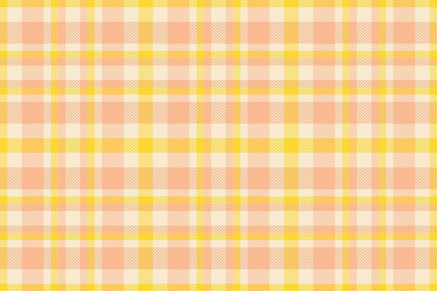 Pastel peach and yellow plaid pattern. Perfect for backgrounds, textiles, or website designs. This cheerful, minimalist design evokes feelings of warmth and optimism. vector