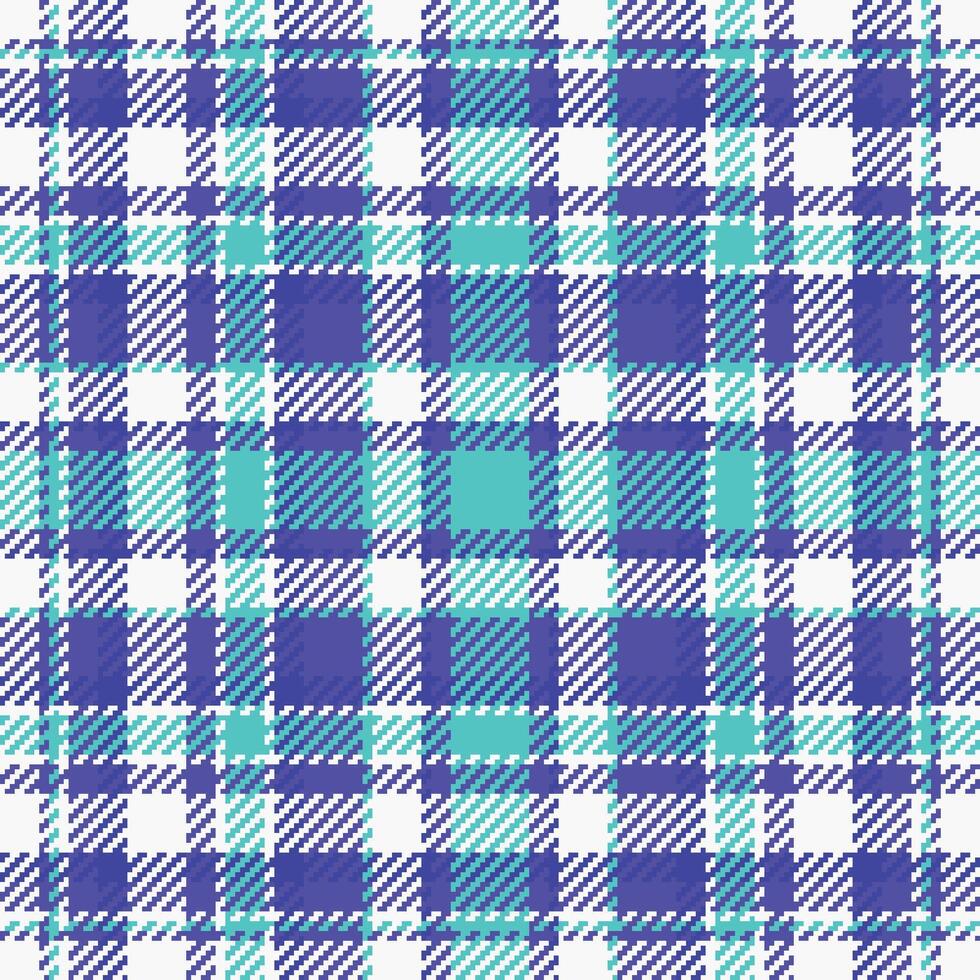 Vibrant teal and purple plaid pattern. Perfect for textile design, fashion, or website backgrounds. This bold, geometric textile design evokes energy and style. vector