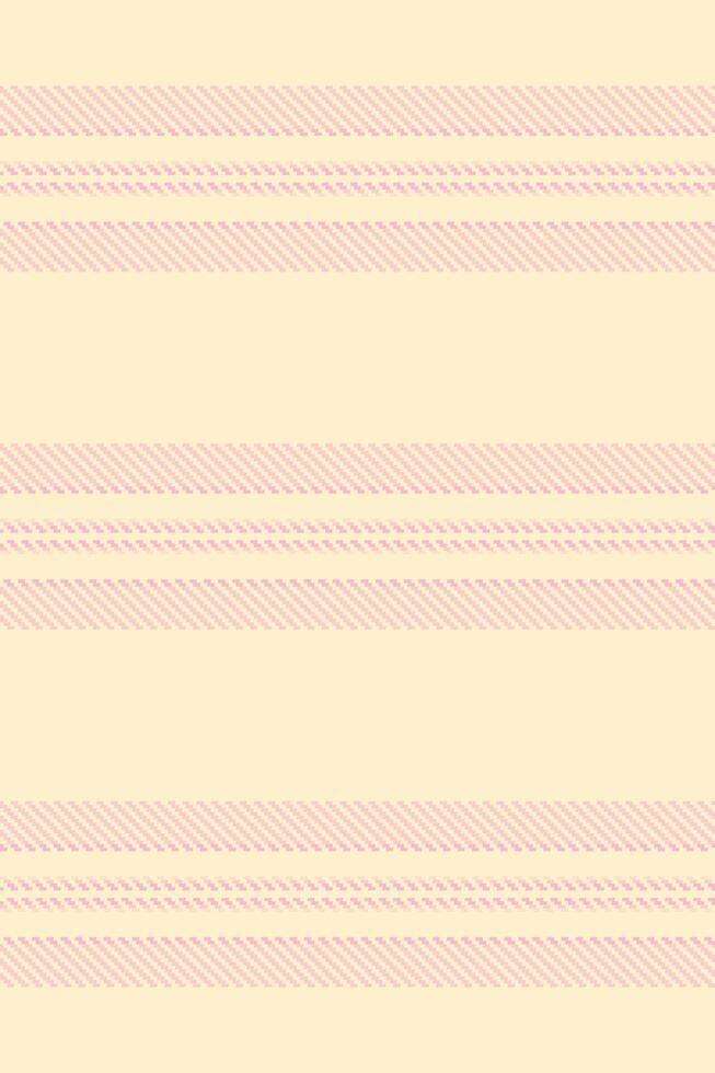 Vintage texture textile background, scratched lines pattern stripe. Bew fabric seamless vertical in blanched almond and light colors. vector