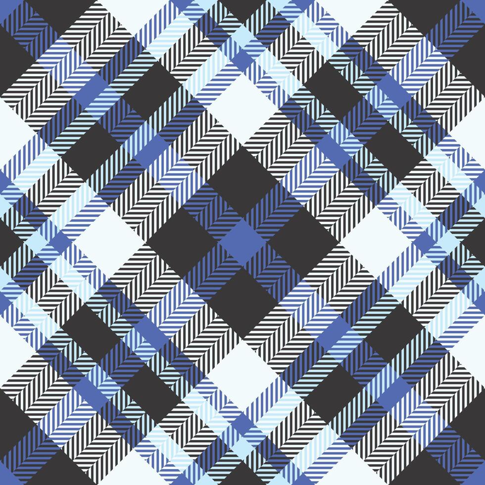 Stylish blue and white plaid pattern. Perfect for textile design, apparel, or website backgrounds. vector
