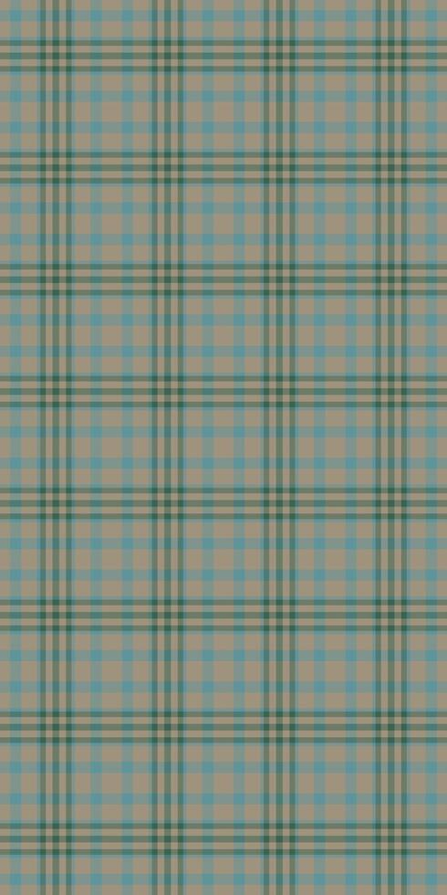 Subtle teal and taupe plaid pattern. Perfect for textile design, website backgrounds, or creating a rustic, elegant aesthetic. This seamless texture evokes feelings of warmth and sophistication. vector