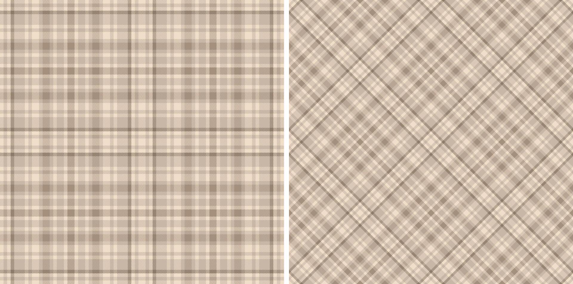 Elegant neutral plaid patterns. Perfect for textile design, backgrounds, or wrapping paper. Subtle textures and earthy tones create a sophisticated and versatile look. vector
