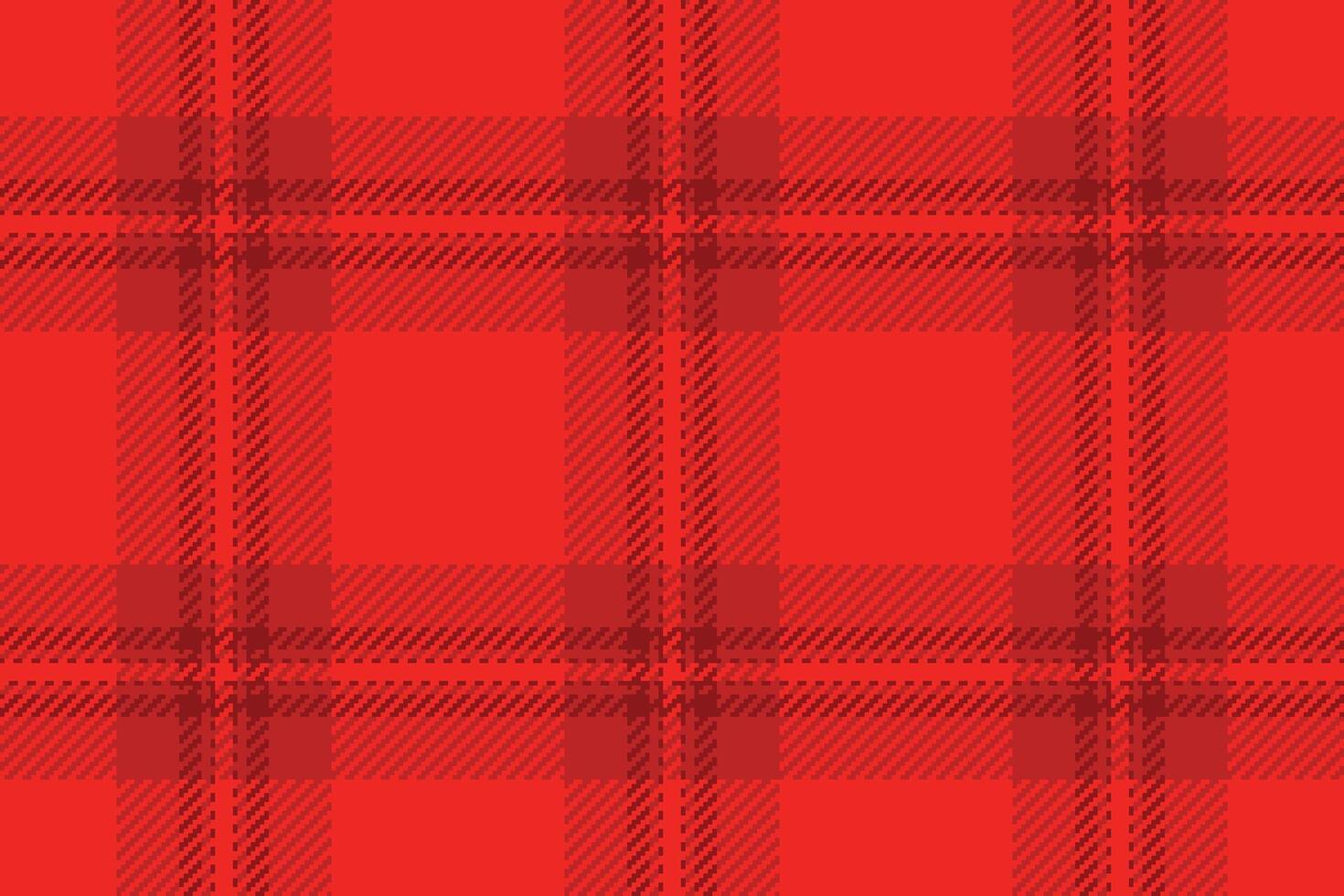 Vibrant red plaid pattern, perfect for textile design, backgrounds, or festive projects. This bold, seamless texture offers a classic yet modern feel, evoking warmth and energy. vector