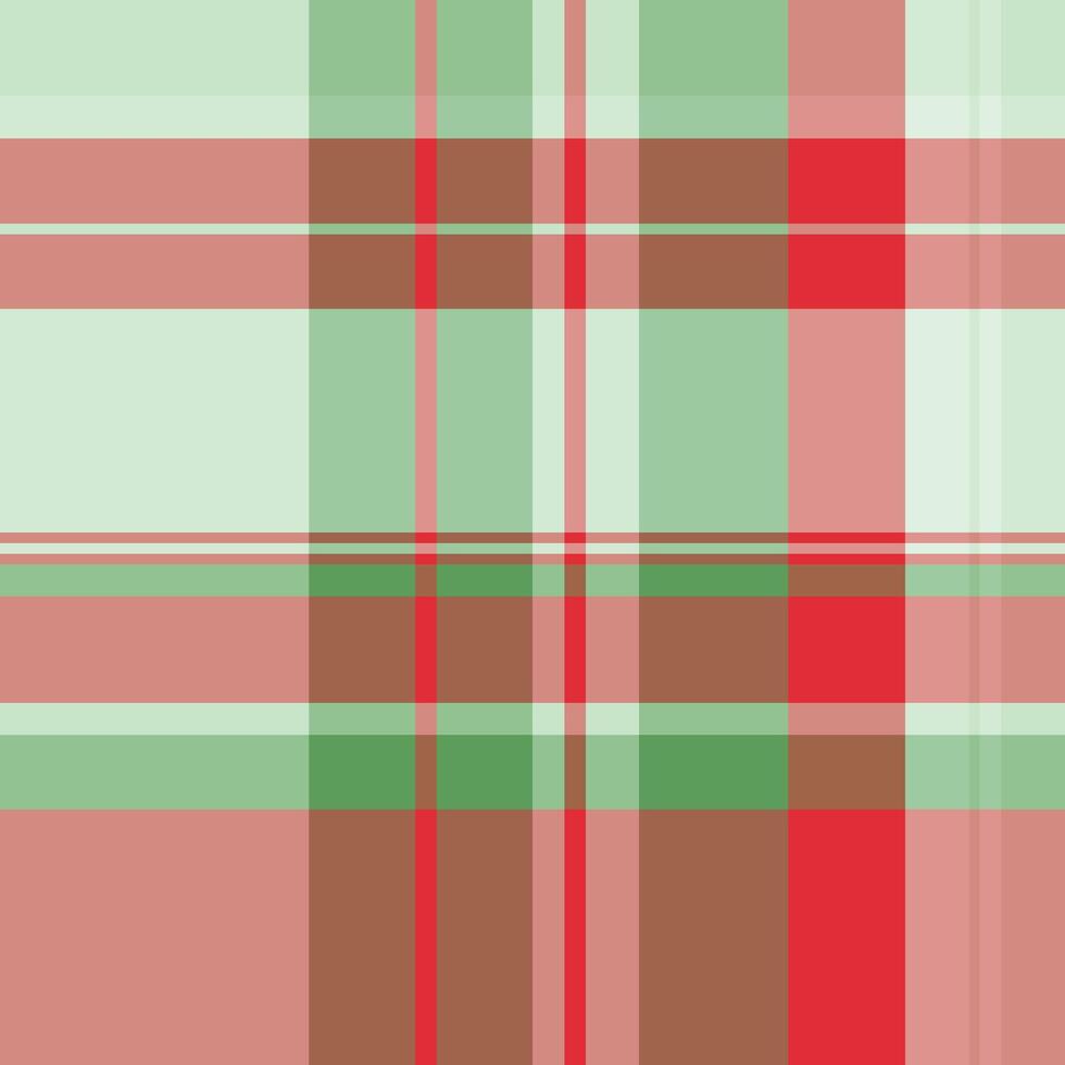 Vibrant pastel plaid pattern in red, green, and brown hues. Ideal for textile design, fashion, websites, and branding projects. vector