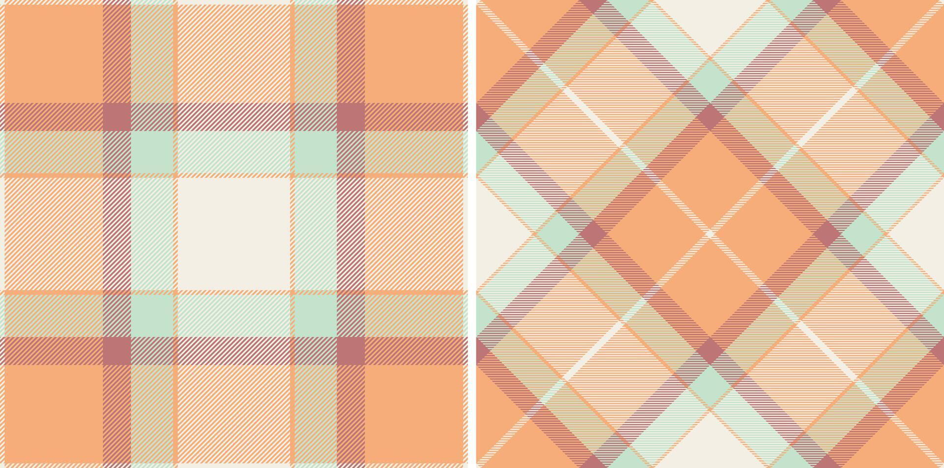 Warm plaid patterns. Textile background with checked designs. Represents comfort, tradition, and design versatility. Ideal for fashion, interiors, or graphic projects. vector