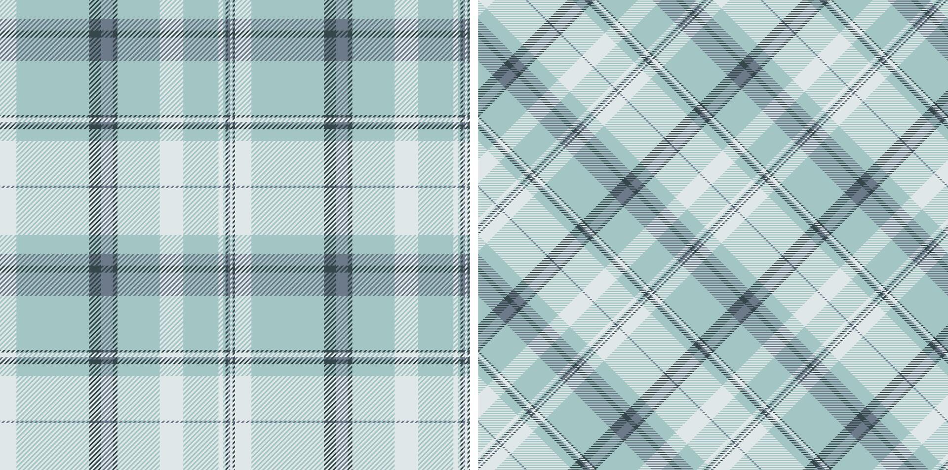 Elegant pastel green plaid patterns, perfect for textile design, wallpaper, or website backgrounds. Two distinct styles-classic and diagonal-offer versatile design options. vector