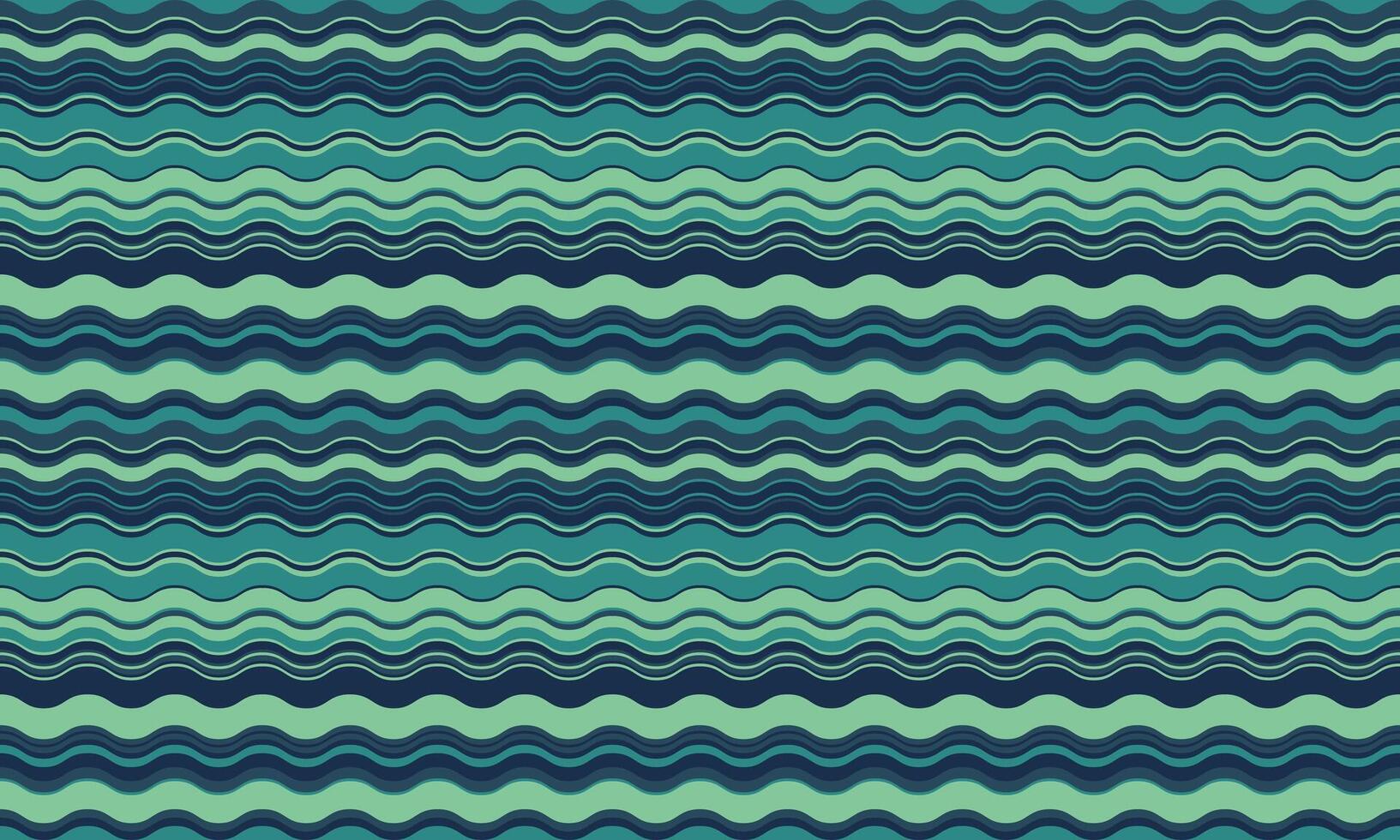 Serene teal and navy wavy stripes create a calming, abstract background pattern. Perfect for websites, textiles, or packaging, this seamless design evokes feelings of tranquility and fluidity. vector