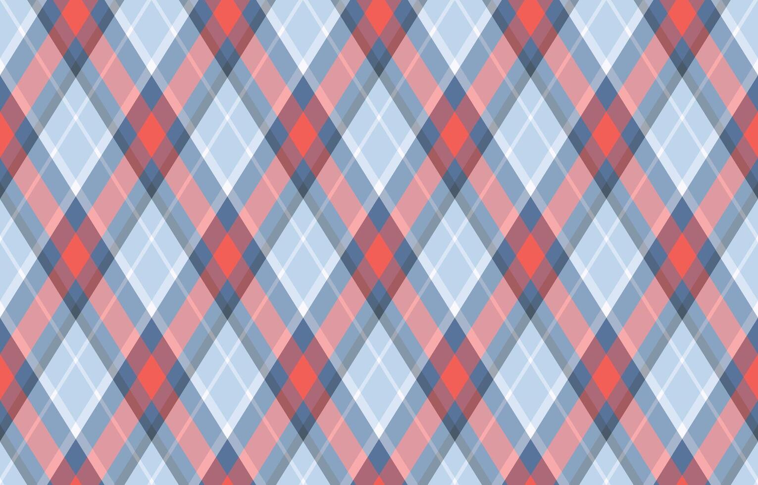 A seamless pastel plaid pattern in soft blues, corals, and grays. vector