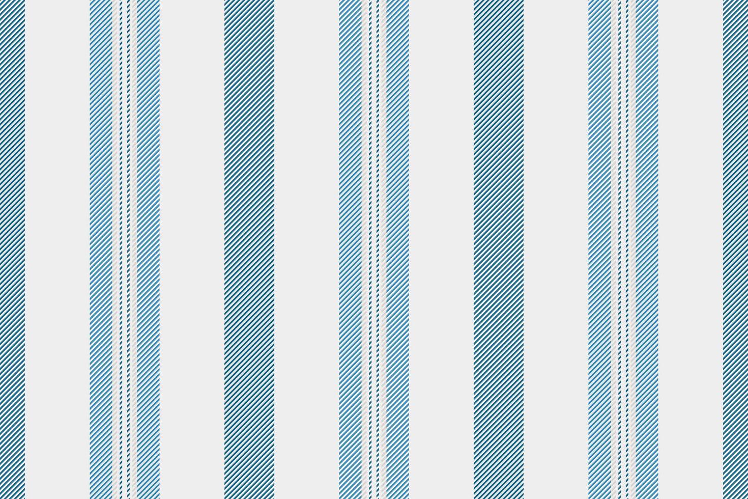 Rop texture stripe pattern, back background vertical fabric. Trand textile seamless lines in white and cyan colors. vector