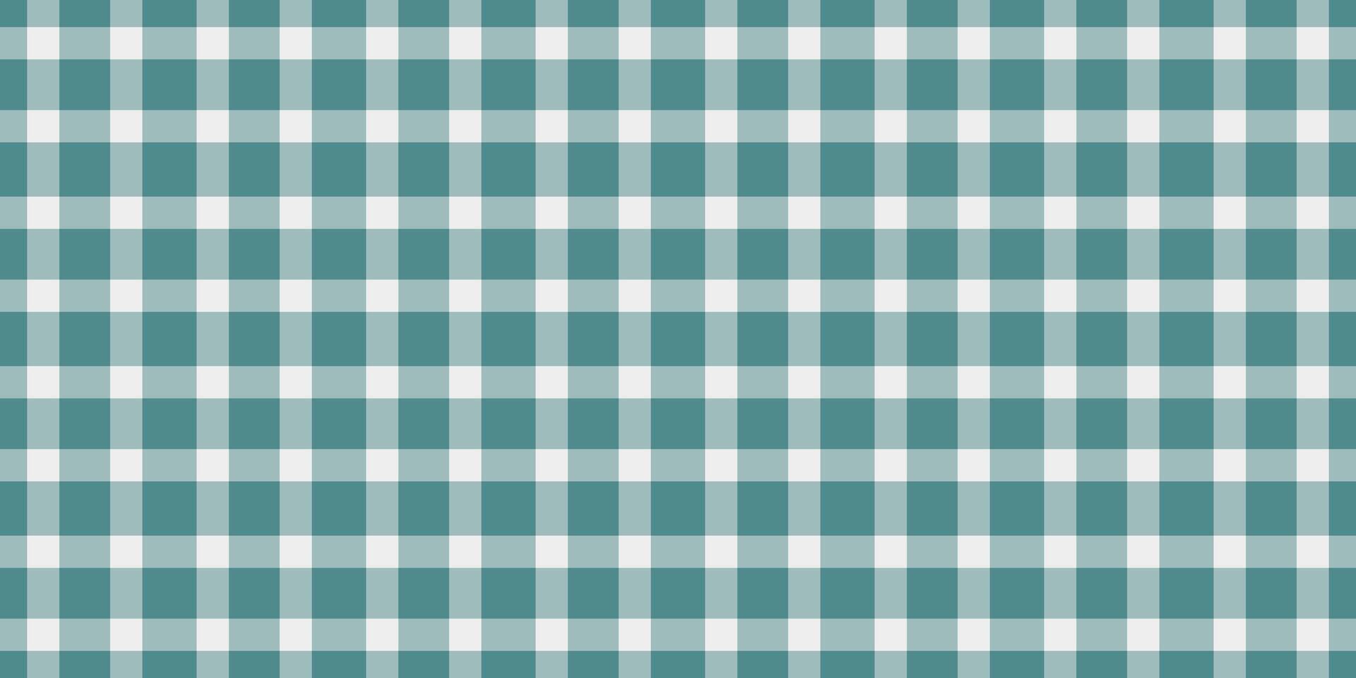 Serene teal and white gingham pattern. Perfect for backgrounds, textiles, or website designs. This simple yet elegant check evokes feelings of calm and rustic charm. vector