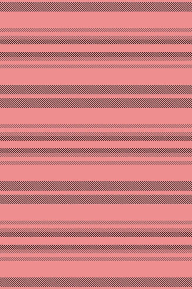 Ftage lines textile fabric, symmetry stripe texture seamless. Hovering pattern vertical background in red and pastel colors. vector