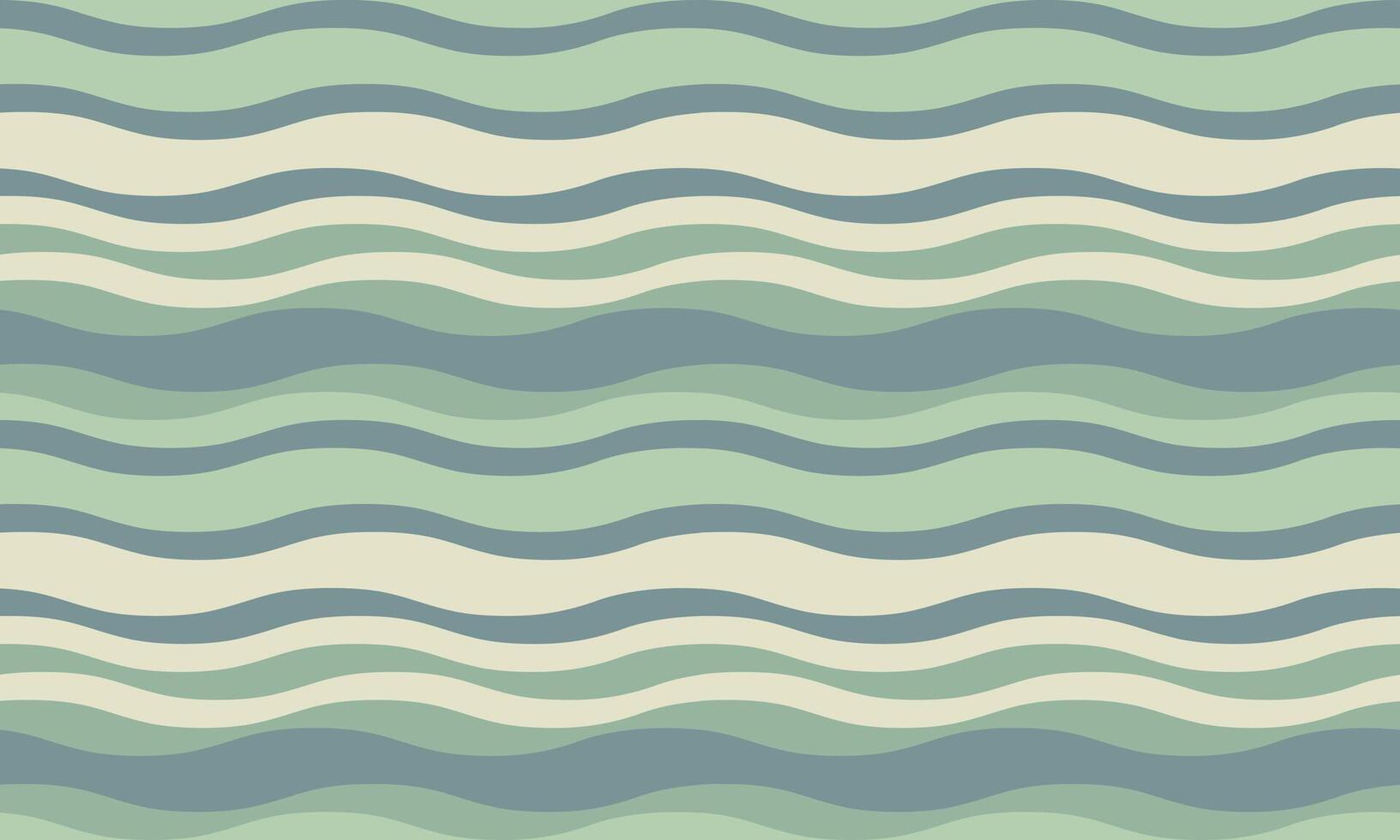 Serene wavy stripes in calming pastel greens and blues. Perfect for backgrounds, website design, textiles, or packaging. This abstract, seamless pattern evokes feelings of peace and tranquility. vector