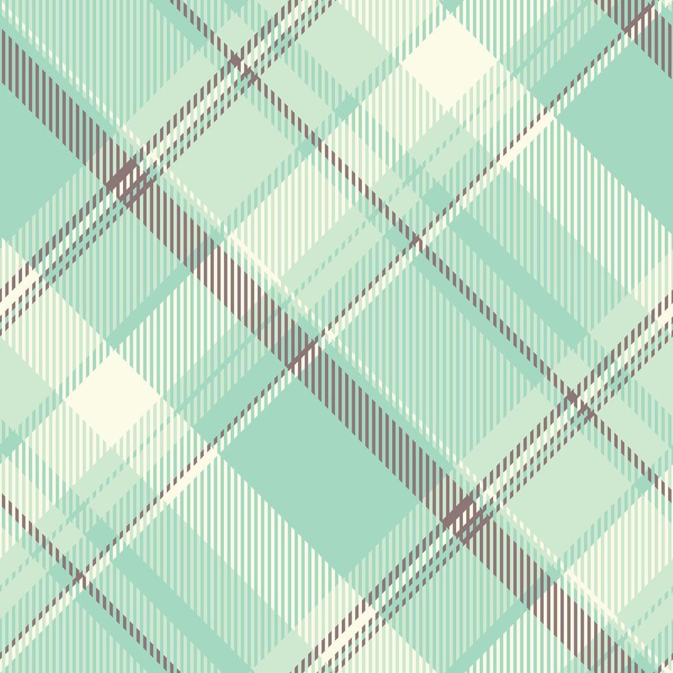 Abstract mint green and cream plaid pattern. Perfect for textile designs, website backgrounds, or stylish branding. This modern, geometric texture evokes feelings of freshness and serenity. vector