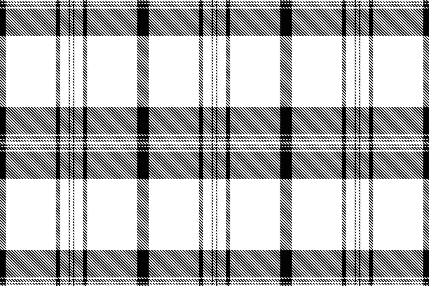Elegant black and white plaid pattern. Versatile design ideal for fashion, textiles, and website backgrounds. Clean, crisp lines create a sophisticated, timeless aesthetic. vector