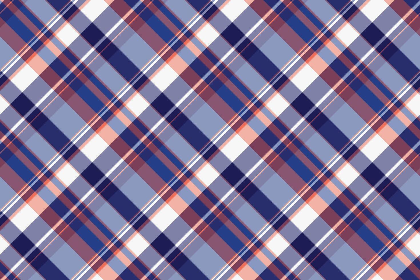 Strong textile plaid background, comfortable tartan texture fabric. Customize pattern seamless check in pastel and pink colors. vector