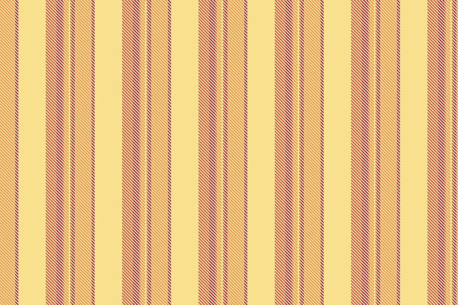Sarment stripe vertical pattern, geometric lines background. Pexico fabric seamless texture textile in yellow and orange colors. vector