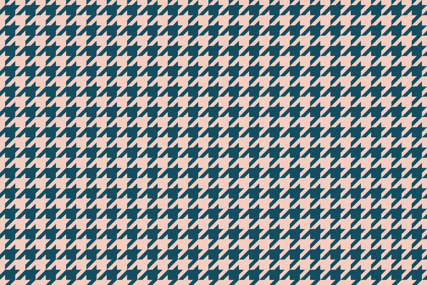 Elegant teal and blush pink houndstooth pattern. Perfect for textile design, website backgrounds, or fashion projects. vector