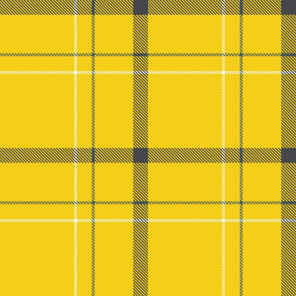 Vibrant yellow and grey plaid pattern. Perfect for textile design, fashion, website backgrounds, or any project needing a bold, cheerful texture. vector