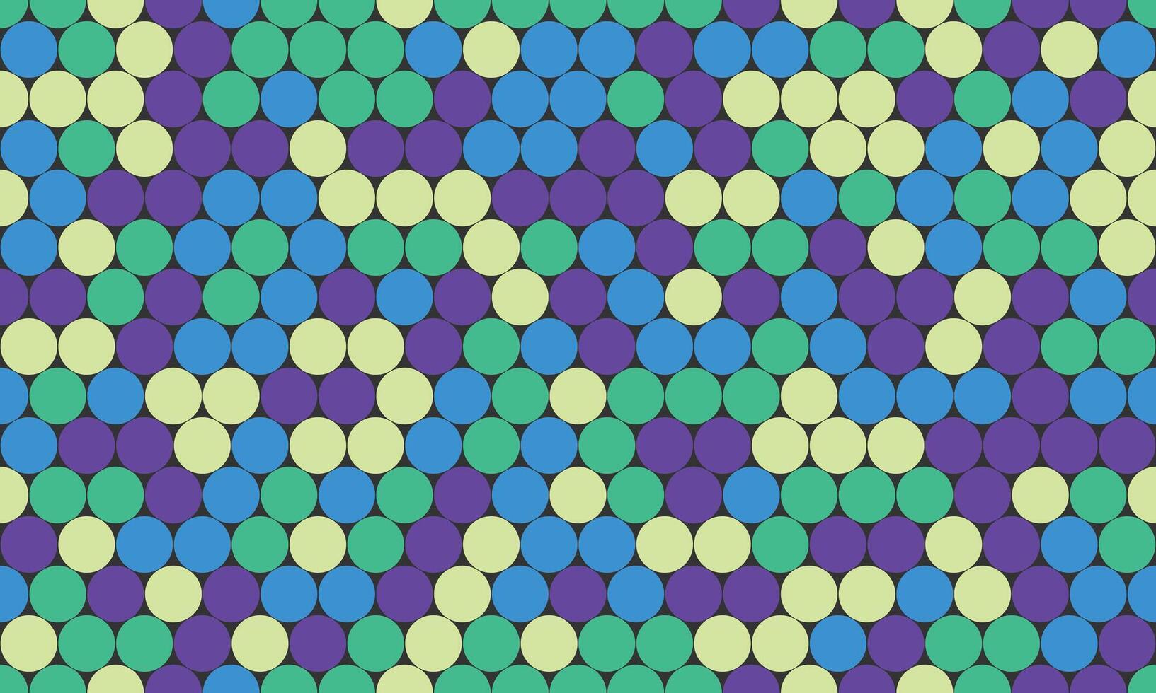Vibrant abstract pattern of colorful circles forming a hypnotic geometric design. Ideal for backgrounds, website banners, textiles, and modern presentations. vector