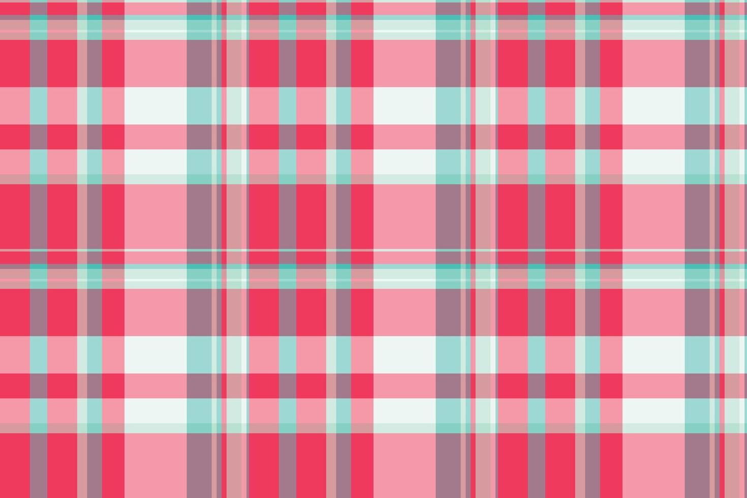 Simple fabric tartan plaid, curve background texture seamless. Wool pattern textile check in red and light colors. vector