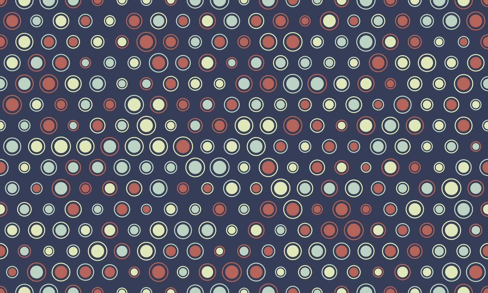 Abstract seamless pattern of colorful circles on a dark background. Perfect for textile design, website backgrounds, or vibrant presentations. vector