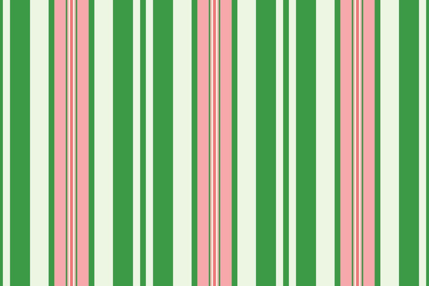 Vibrant vertical stripes in green, pink, and cream create a cheerful, classic pattern. vector