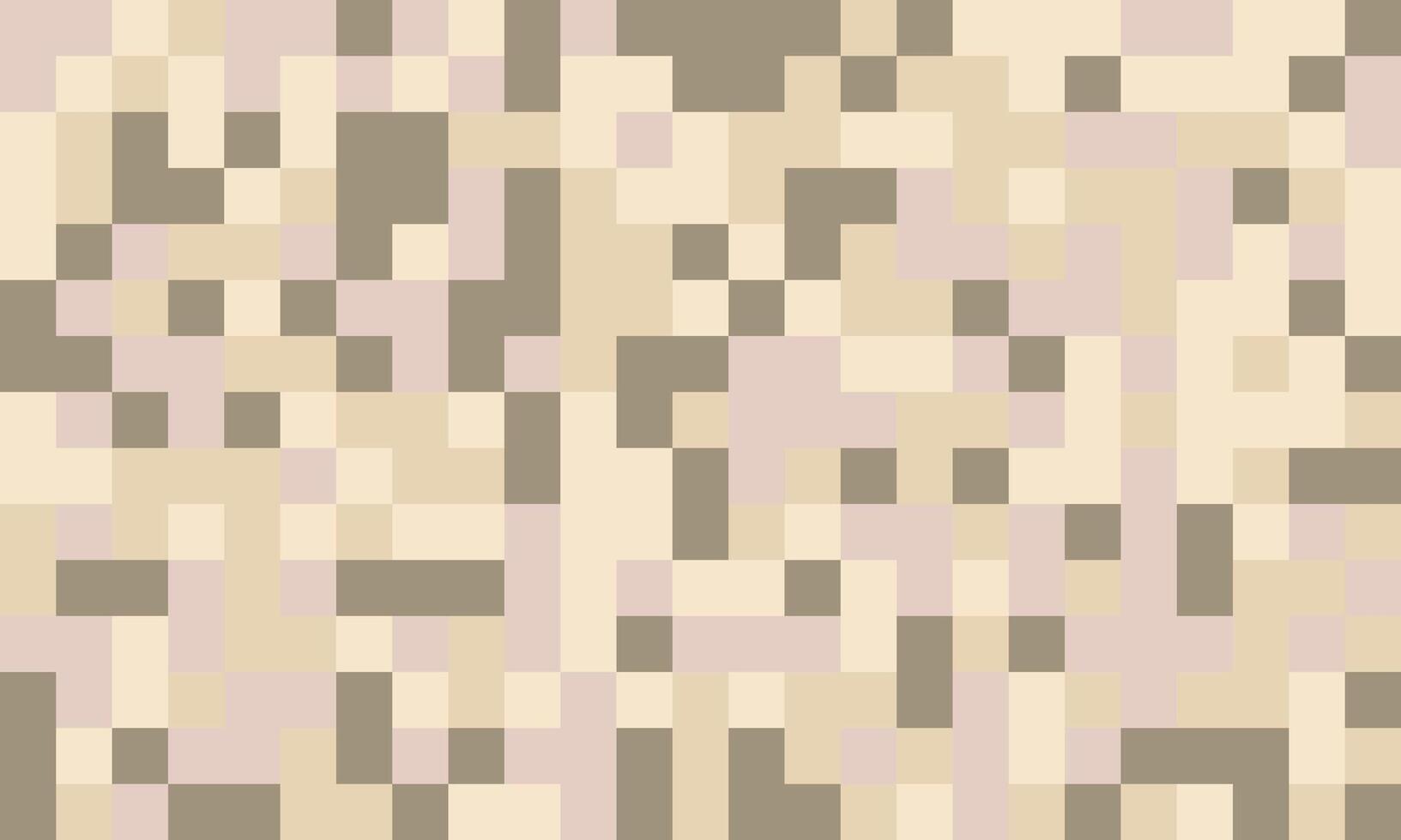 Abstract pixel art background. Neutral earth tones create a calming, minimalist texture ideal for website design, presentations, or as a subtle pattern. vector