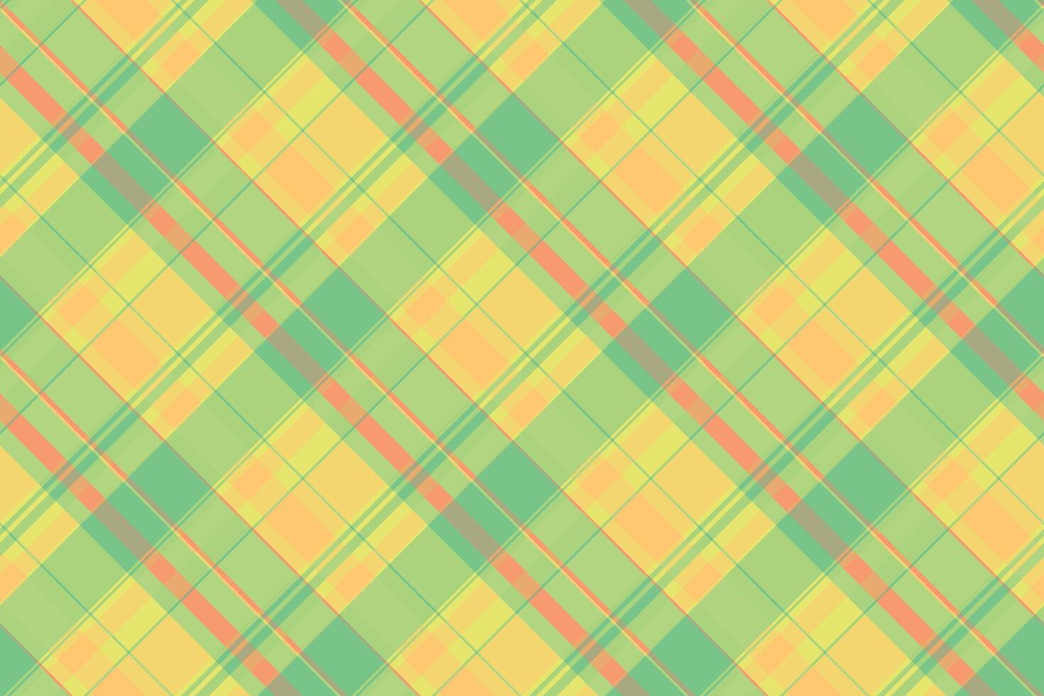 Exotic fabric tartan, decoration check textile plaid. Net pattern background seamless texture in green and yellow colors. vector