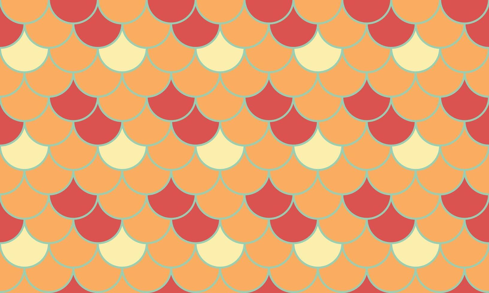 Abstract seamless pattern. Warmtoned, overlapping scales create a vibrant, textured design perfect for backgrounds, textiles, or website design. vector