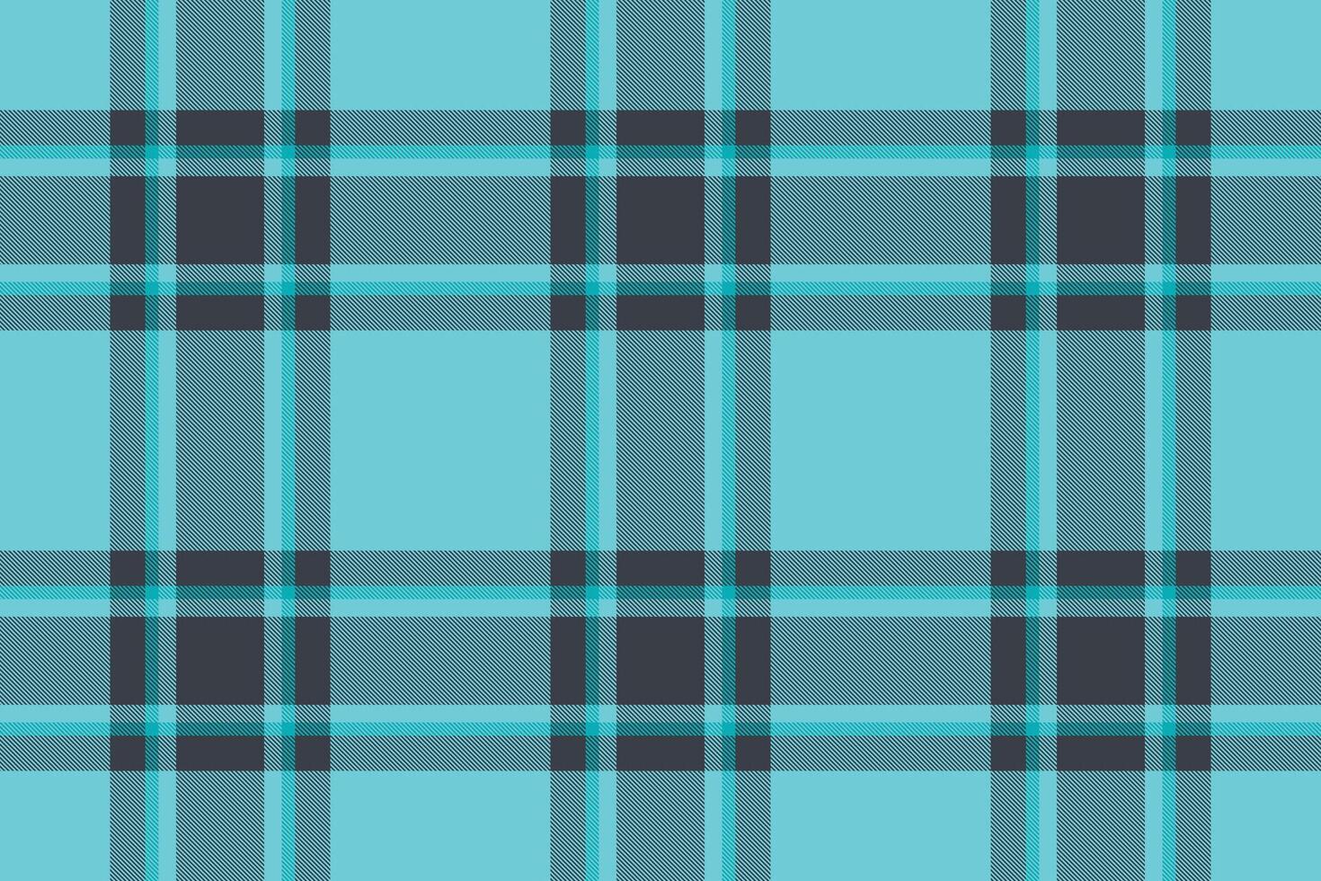 Vibrant teal and charcoal plaid pattern. A bold, graphic design ideal for textiles, website backgrounds, or any project needing a modern, geometric feel. vector