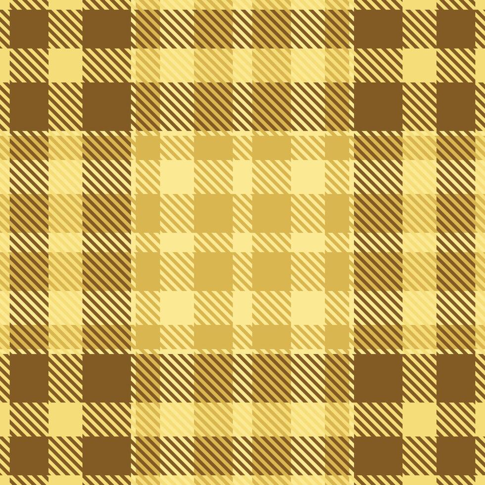 Copy space fabric background pattern, gentleman textile seamless plaid. Tiny texture check tartan in amber and yellow colors. vector