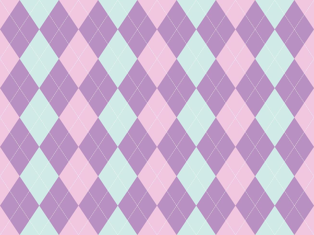 Sweet pastel Argyle pattern. Perfect for backgrounds, textiles, or stationery design. This soft, feminine design evokes feelings of gentleness and tranquility. vector